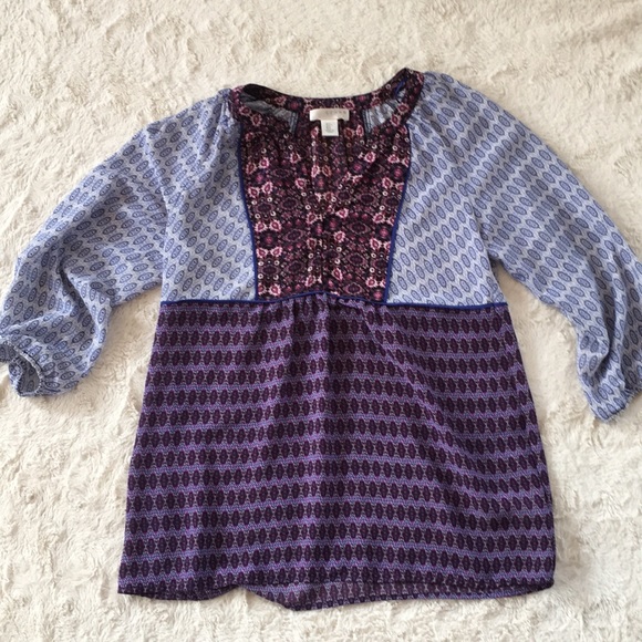 Kenar boho printed blouse, size Small - Picture 2 of 8